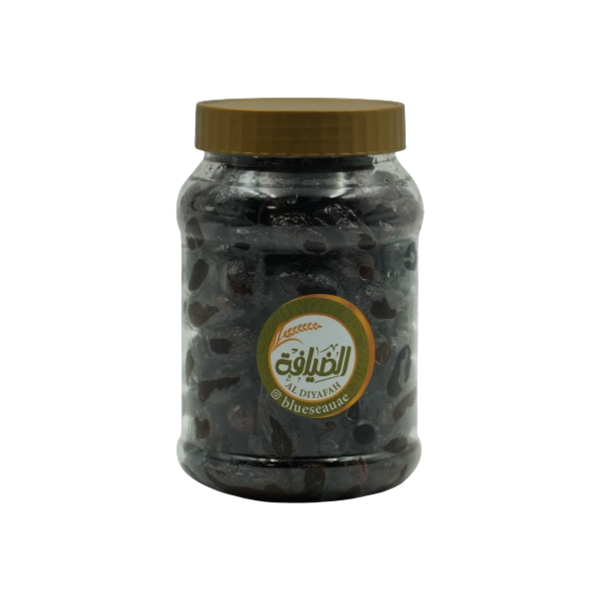 Palestinian Dry Blach Olives (Atton) 1 Kg